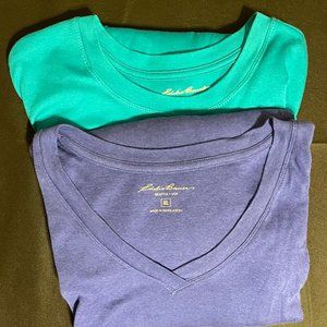 Eddie Bauer Long Sleeve Tees 2 pcs assorted colors size XL